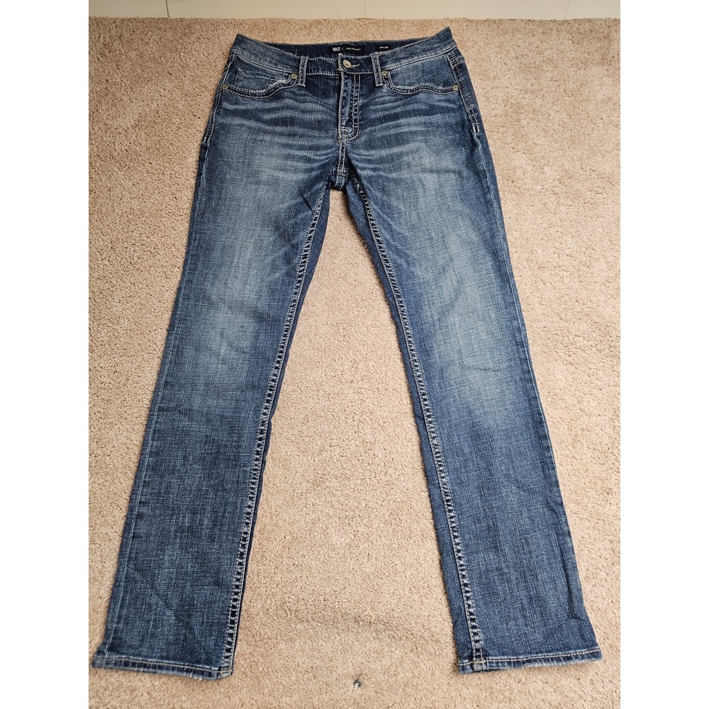 BKE Jake Straight Leg Jeans Mens 34x34 Medium Wash Stretch Denim